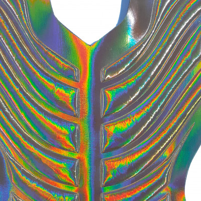 3D embossing piece iridescent