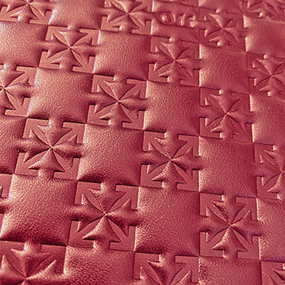 High frequency panel on leather
