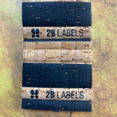 Labels on cork
