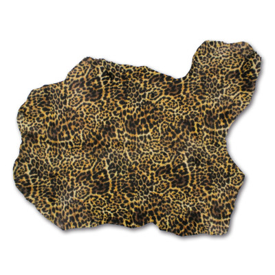 Calf leather leopard print