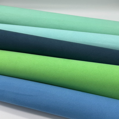 PFAS FREE microfiber suede complying with EN 14582 standard