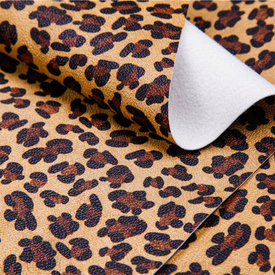PVC coated synthetic material W1466, leopard design