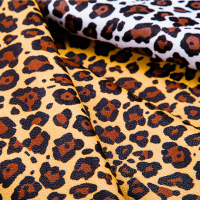 PVC coated synthetic material W1465, leopard design