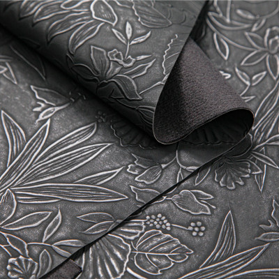 PU coated synthetic material W1269, flower design