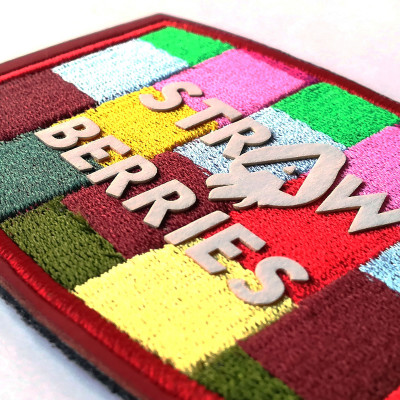 embroidered label